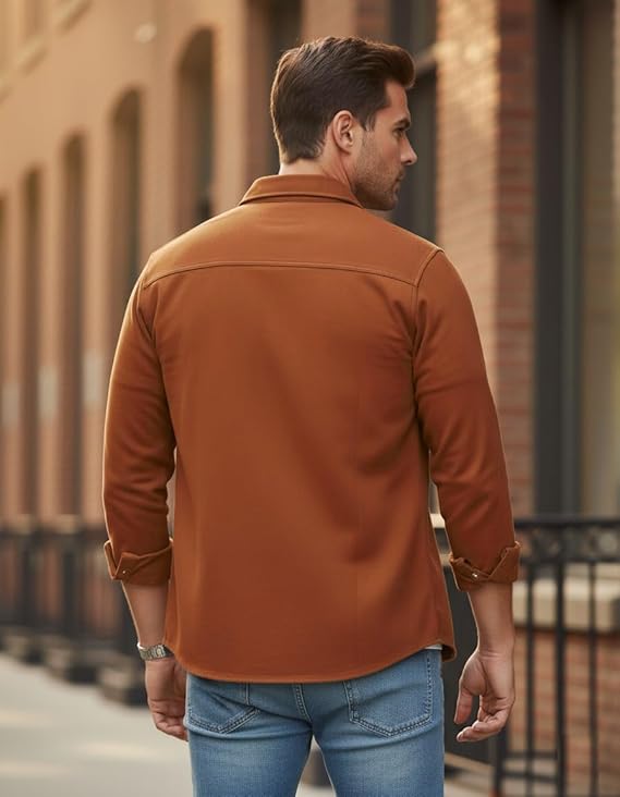 DEELMO Men’s Stylish Cotton Blend Casual Shirt - Image 3