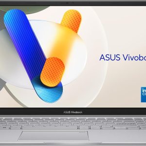 Asus Vivobook 15 Slim Laptop | Intel Core i7-1355U, Intel Iris X Graphics, 16GB RAM, 512GB SSD, 15.6"FHD Display, Win11 - Cool Silver [X1504VA-BQ715W]