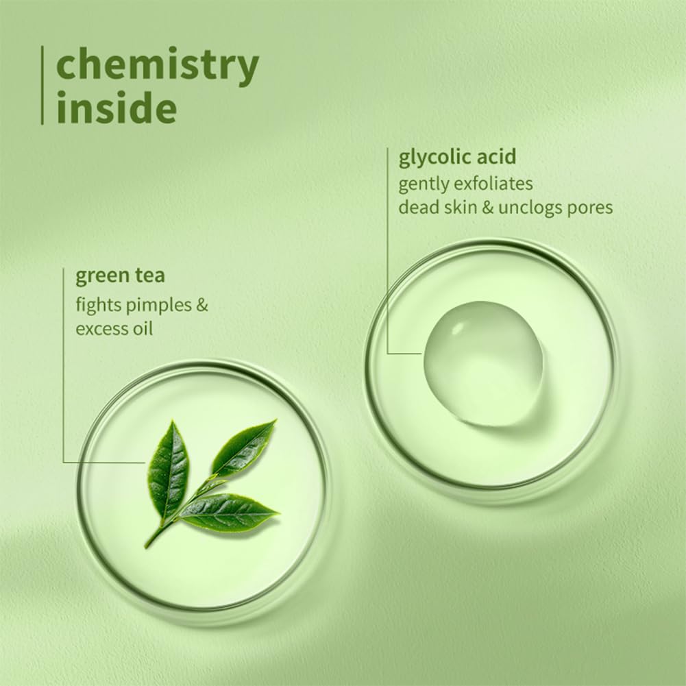 Plum Green Tea Pore Cleansing Face Wash for Oily, Acne Prone, Dry & Combination Skin | with Glycolic Acid | Fight Pimples & Control Excess Oil | Gentle Exfoliating & Non-Drying | Women & Men | 50ml - Image 5