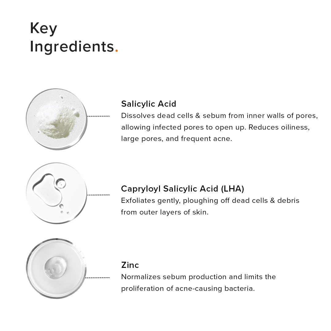 Minimalist Anti-Acne Salicylic Acid 2% Face Wash For Oily & Acne Prone Skin | With LHA for Pore Cleansing, Oil Control & Sebum Regulation | Cleanser for Women & Men | 100 ml - Image 4