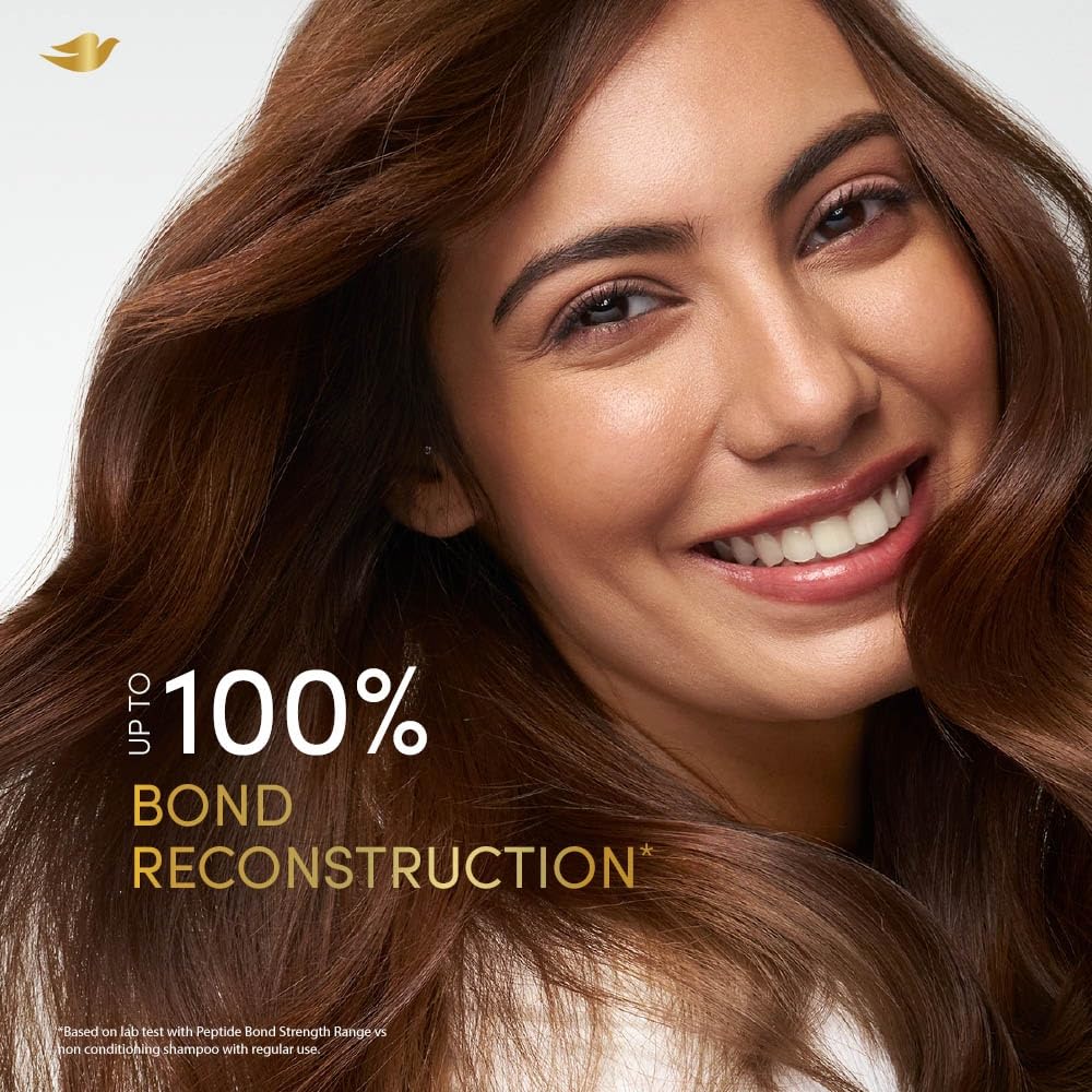 Dove Peptide Bond Strength Shampoo for Dry & Damaged Hair - 340 ml to 1000ml | Enriched with PROTEIN PEPTIDES | Reconstructs broken Bonds for 20X Stronger Hair - Image 3