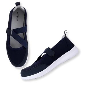 TRASE Lightweight Ballet Flats Bellies for Women, Everyday Velcro Style and Comfort, Women Office Footwear, Shoes for Woman, Ballerina for Ladies and Girls